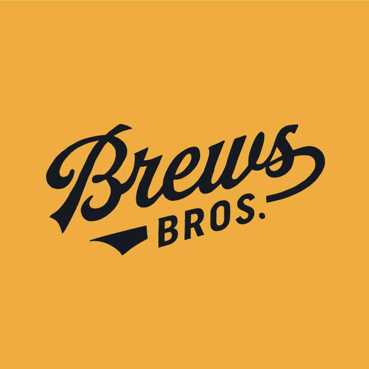 Brews Brothers script logo in Logo Lounge Book 11—by Hunter Oden of oden.house