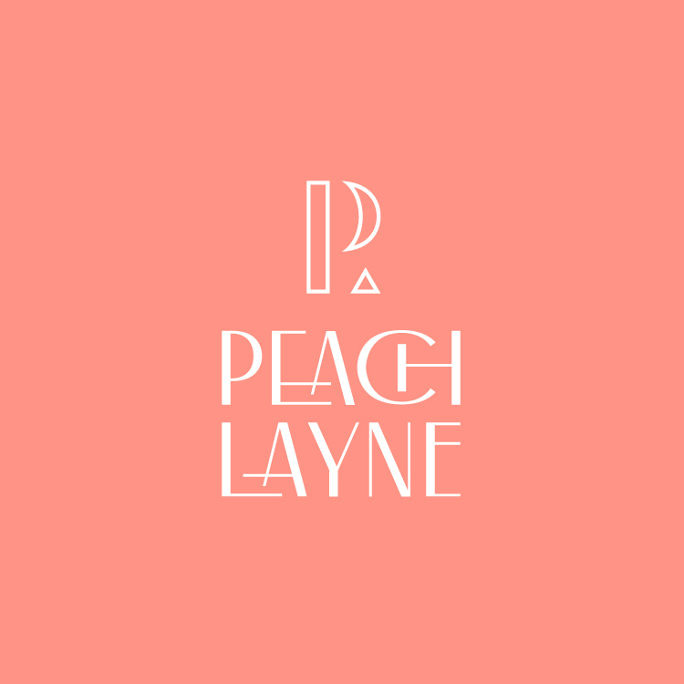 Peach Layne Logo for Marijuana and CBD brand from Little Rock Arkansas—by Hunter Oden of oden.house
