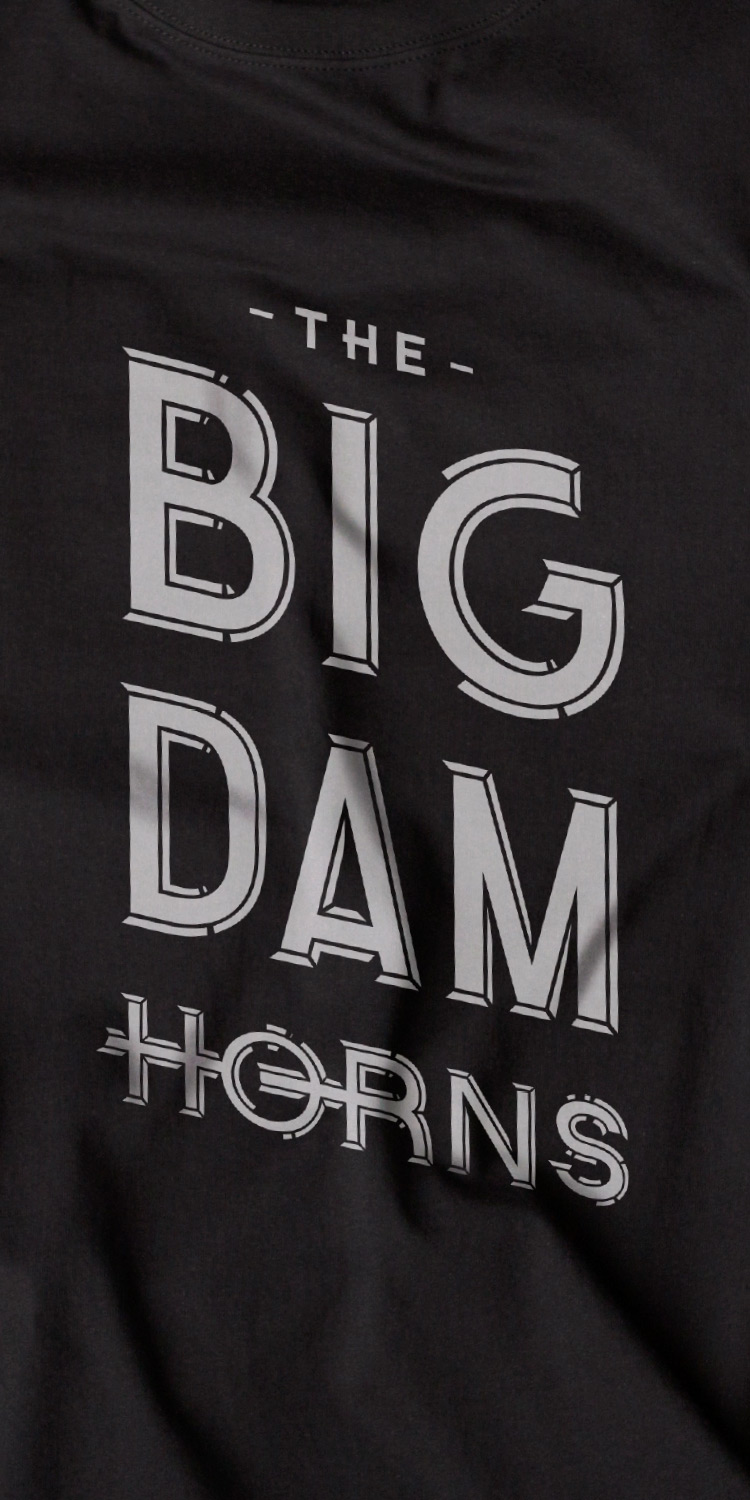 The Big Dam Horns Band T-Shirt—by Hunter Oden of oden.house