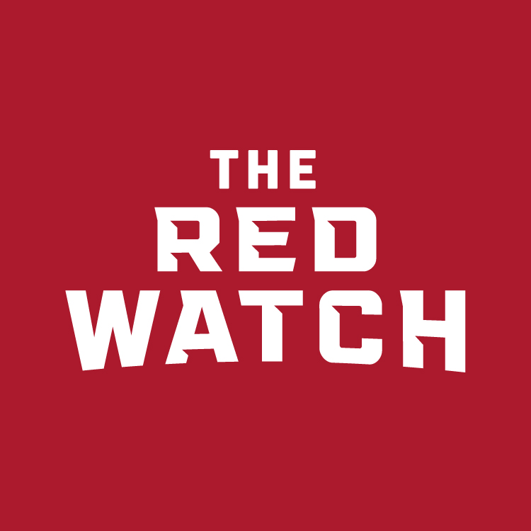 Logotype for The Red Watch, a Little Rock Rangers Soccer Support Group—by Hunter Oden of oden.house