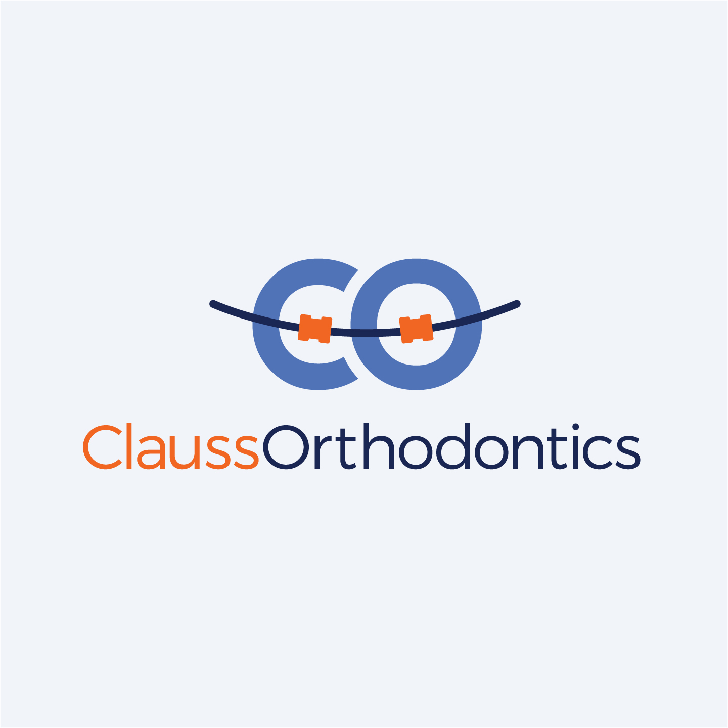 Clauss Orthodontics logo by Hunter Oden of oden.house